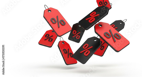 Black Friday Discount Tags 3D