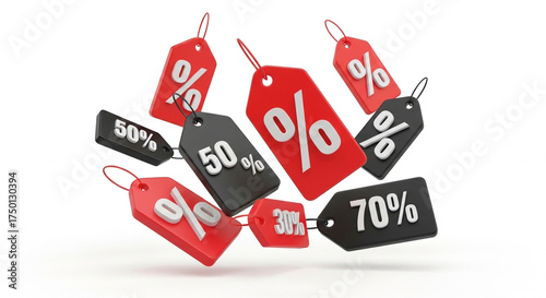 Black Friday Discount Tags 3D