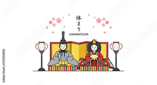 Celebrate the beautiful Japanese festival of Hina Matsuri with traditional dolls and cherry blossoms