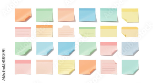 A Collection of Colorful Sticky Notes for Organization and Reminders in Various Shapes and Sizes