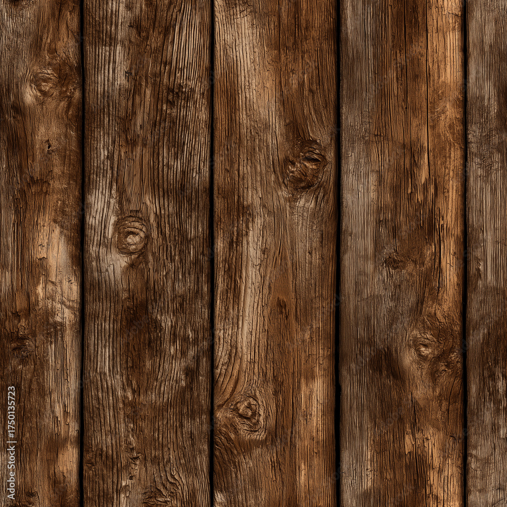 Naklejka premium Solid Pine Wood Texture Seamless Background