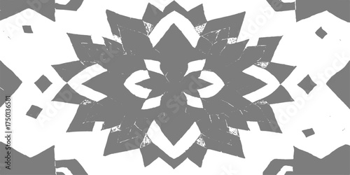 Black background with seamless winter snow flakes pattern vector for Christmas decoration design