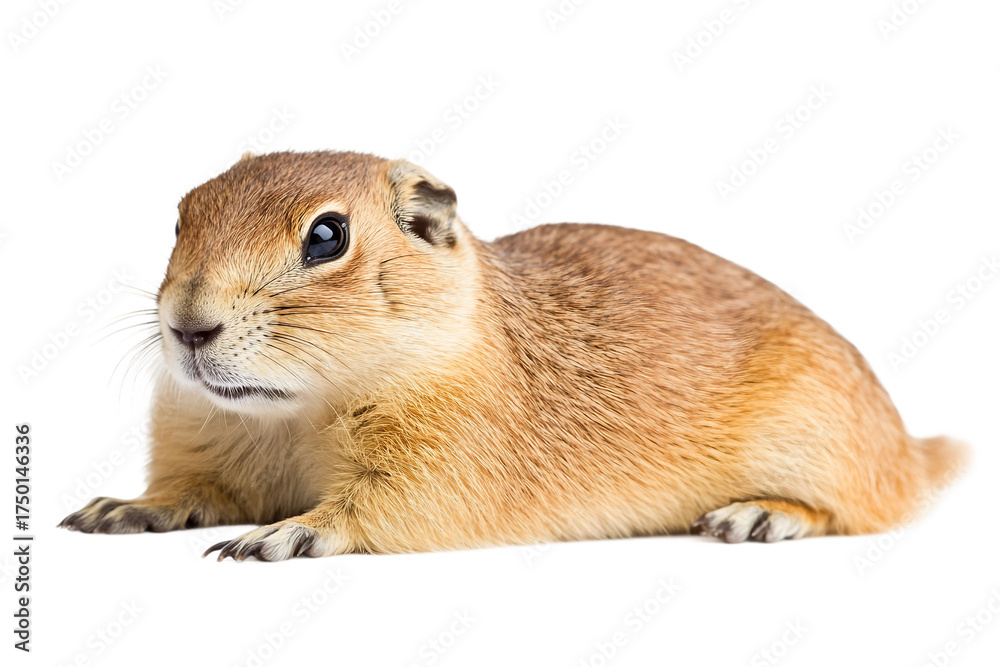 Fototapeta premium Prairie dog side view illustration isolated on transparent background