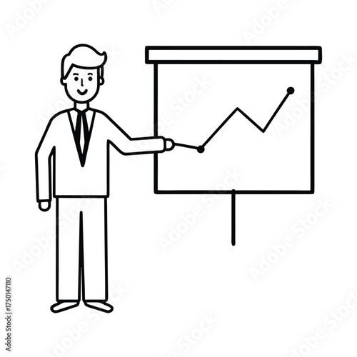 Corporate Presentation Minimal Line Art