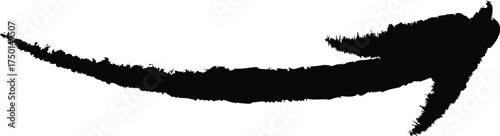 Vector art of hand drawn arrow pointing to the right direction