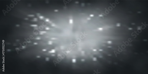 glitter vintage lights background. light silver and black. defocused.