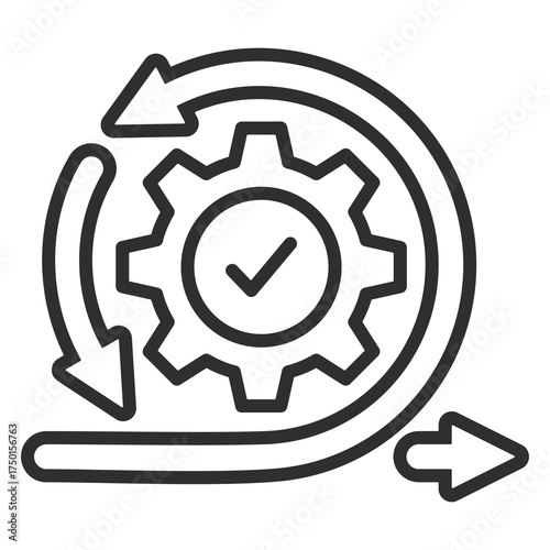 Agile Icon Single Vector Collection 