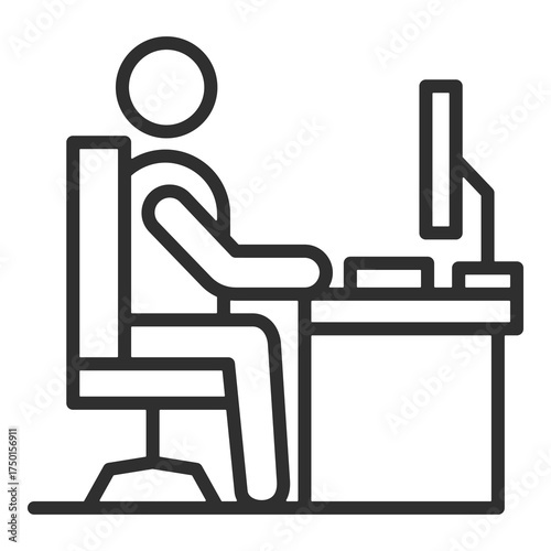 Workplace Icon Single Vector Collection 