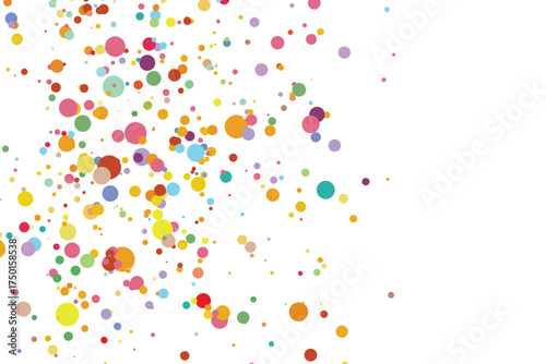 Light multicolor background, colorful vector texture with circles. Splash effect banner. Glitter silver dot abstract illustration with blurred drops of rain. Pattern for web page, banner,poster, card.