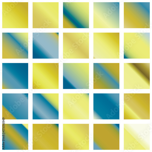Mobile screen lock display collection of colorful backgrounds in trendy neon colors. Modern screen vector design for mobile app. Soft color abstract pastel holographic gradients. Swatches for design.