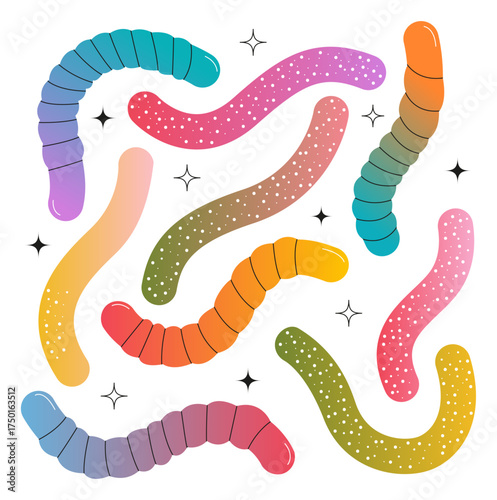 vector gummy worms
