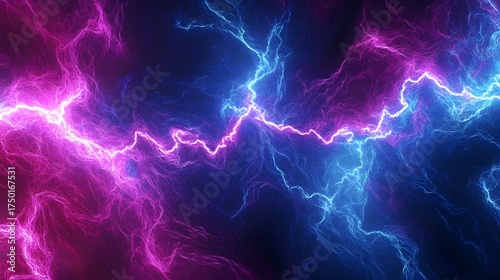 Abstract glowing lines in motion forming futuristic light pattern with depth