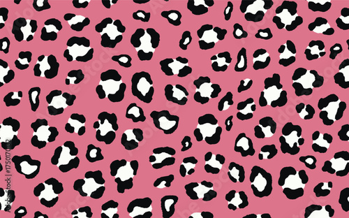 Abstract modern leopard seamless pattern. Animals trendy background. Color decorative vector stock illustration for print, card, postcard, fabric, textile. Modern ornament of stylized skin.