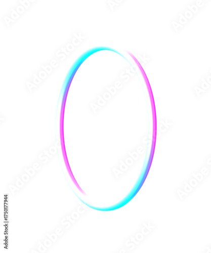 Abstract Neon Gradient Ring