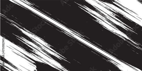 Abstract grunge background with textured brushstrokes. A dynamic and bold monochromatic vector design. Ideal for overlays, textures, or modern graphic design elements.