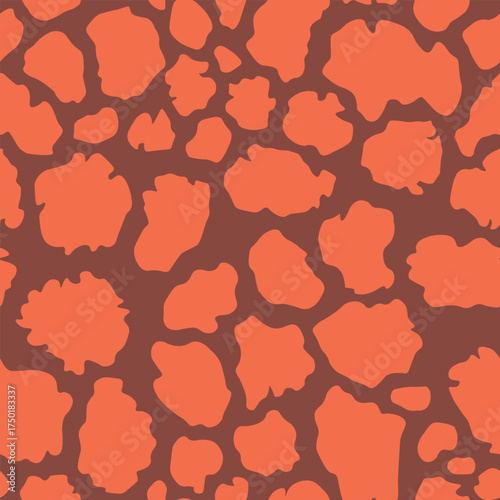 Abstract modern giraffe seamless pattern. Animals trendy background. Colorful decorative vector stock illustration for print, card, postcard, fabric, textile. Modern ornament of stylized skin.