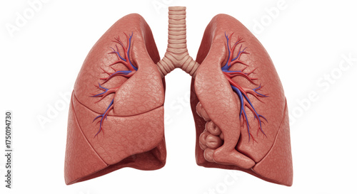 Lungs isolated on white background