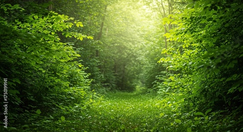 Lush verdant foliage and soft dappled sunlight symbolize nature's restorative power, fostering calm and wellness for mindful living ,mindfulness ,vitality ,tranquility