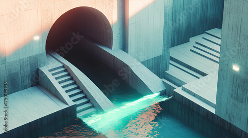 Beautiful city street animation