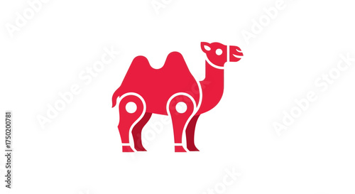Red camel icon