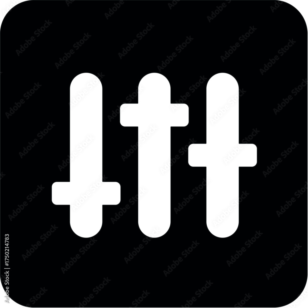 Obraz premium MIX BLACK SQUARE ICONS, simple line vector for UI UX design. Symbol for website and mobile app interface and navigation button