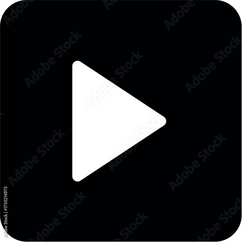 Black Square Play Icon, simple line vector for UI UX design. Symbol for website and mobile app interface and navigation button Free Download Black Square Play Icon, simple line vector for UI UX design. Symbol for website and mobile app interface and navigation button - GFXLoad