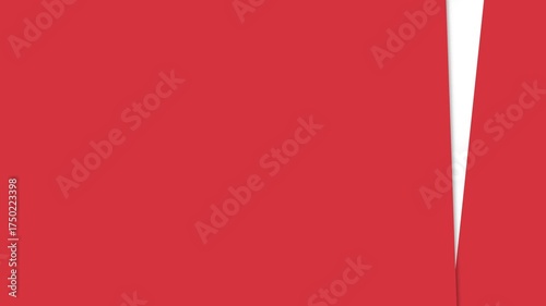 Abstract Red and White Geometric Shapes Minimalist Background.