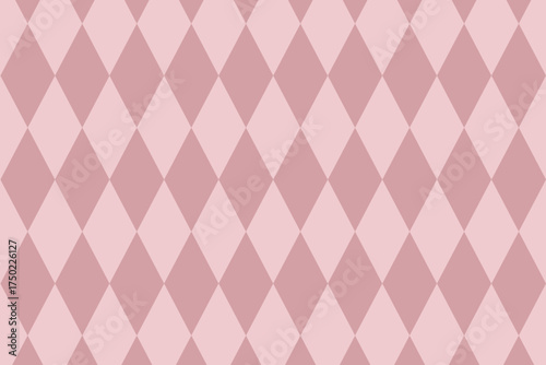 Neutral background pastel pink argyle pattern with classic diamond shapes. Nude brown gingham tones create elegant textile textured bg, for fabric print, wrapping paper, wallpaper design, vector