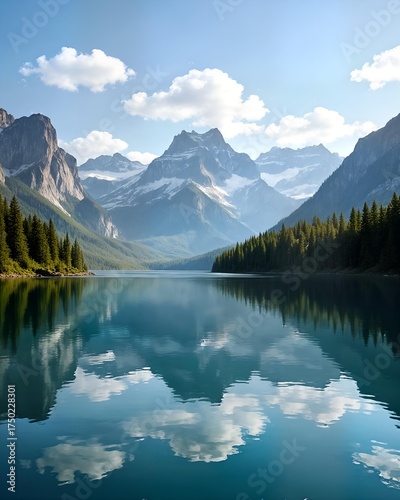 Serene Natural and Urban Landscape