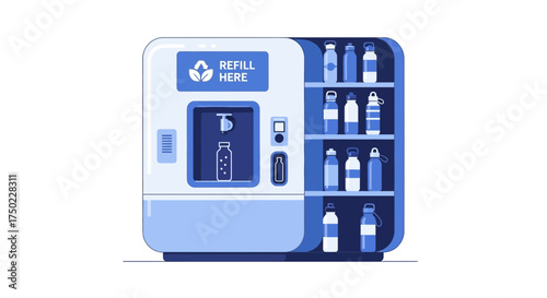 Refill station vending machine offers an ecological drinking solution