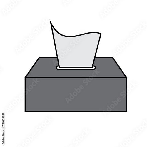 tissue icon in box vector illustration