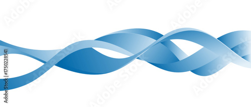 Deep Blue Twisted Ribbon Waves. Bold intertwined navy-blue ribbons with smooth gradients for professional, tech-forward compositions.
