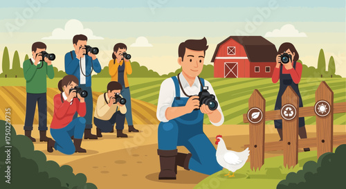 A group of photographers captures farm life: rural charm and sustainable themes