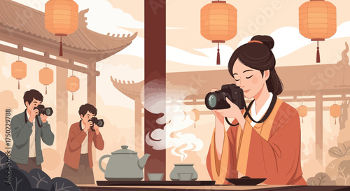 Capturing cultural moments: a glimpse into traditional chinese lifestyle with photography