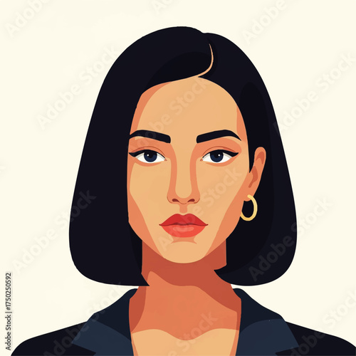 vector illustration of a woman