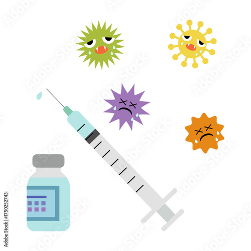 ワクチンとウイルス　vaccine　virus