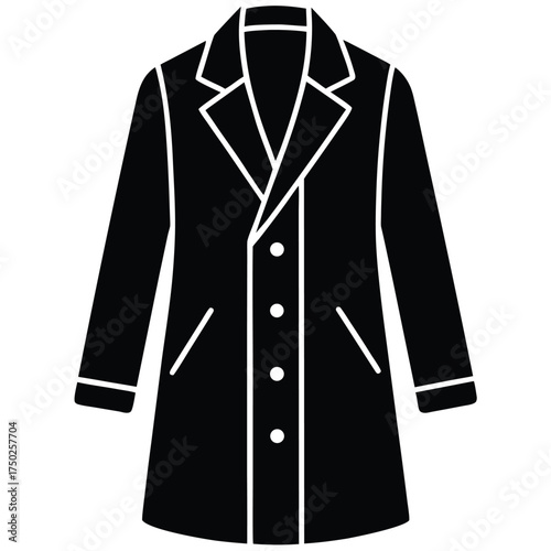 overcoat vector icon
