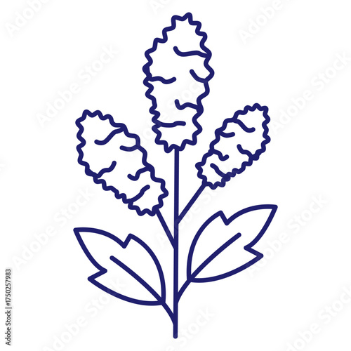 Cereals doodle illustration  icon - pearl millet, agriculture, wheat, barley, rice, maize, timothy grass, buckwheat, proso, sorghum. Thin line art about grain plants. Editable Stroke Wheat ear icon. l