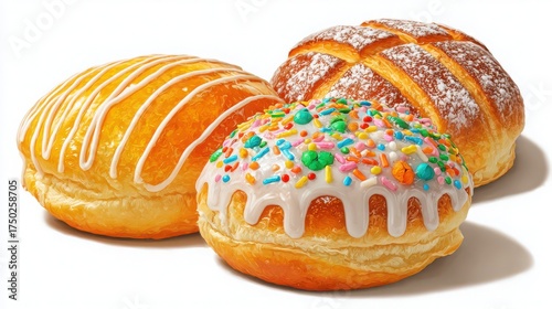 Wallpaper Mural delicious mexican pan dulce with colorful toppings Torontodigital.ca