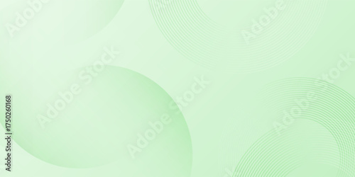 Minimalist light green background with soft circular line patterns, Modern Trendy design in Vector Illustration