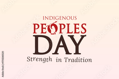 Indigenous peoples day strength in tradition artwork background