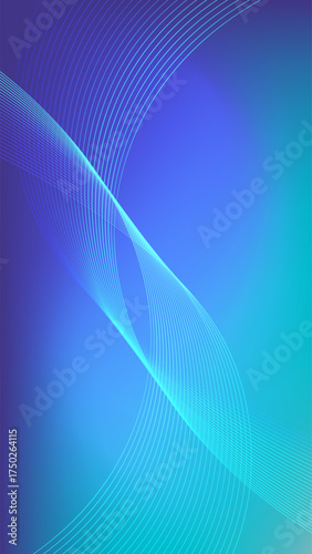 Purple cyan and turquoise gradient mesh abstract background with wavy blended lines nice for wallpaper or banner