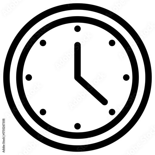 Clock Outline Icon