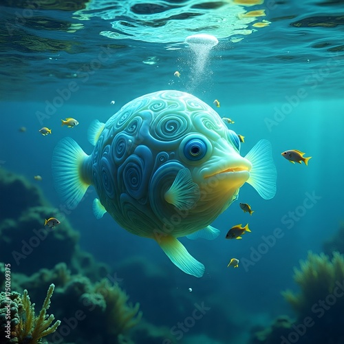 The Submersible Aqua-Marble Swirl.