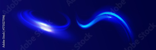 Light trail wave, fire path trace line, car lights, optic fiber and incandescence curve twirl. High speed road in night time abstraction. Sport car is made of polygons, lines and connected dots.
