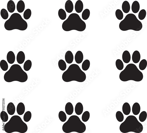 Paw Prints: a delightful pattern of paw prints, evoking the essence of animals.
