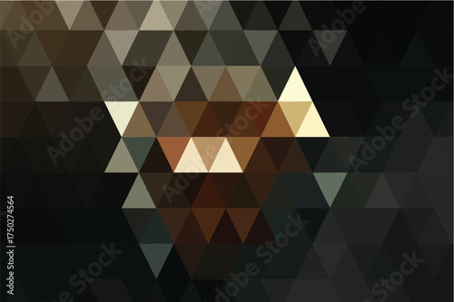 Abstract Geometric Mosaic Pattern Dark Tones vector