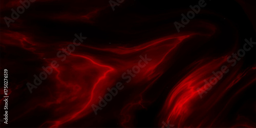 Fiery Red and Black Abstract Background with Glowing Energetic Veins and Molten Lava Flow Texture vector