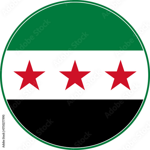 Syria Circle Flag, Syria Flag Icon Free Download Syria Circle Flag, Syria Flag Icon - GFXLoad