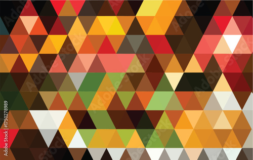 Vibrant Colorful Geometric Mosaic Pattern abstract